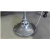 Image 2 : Vintage Chrome Floor Lamp with Glass Shade , Stool 25'' Seat Height 