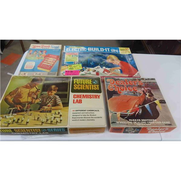 Vintage Games: Chemistry Set, Build It & More