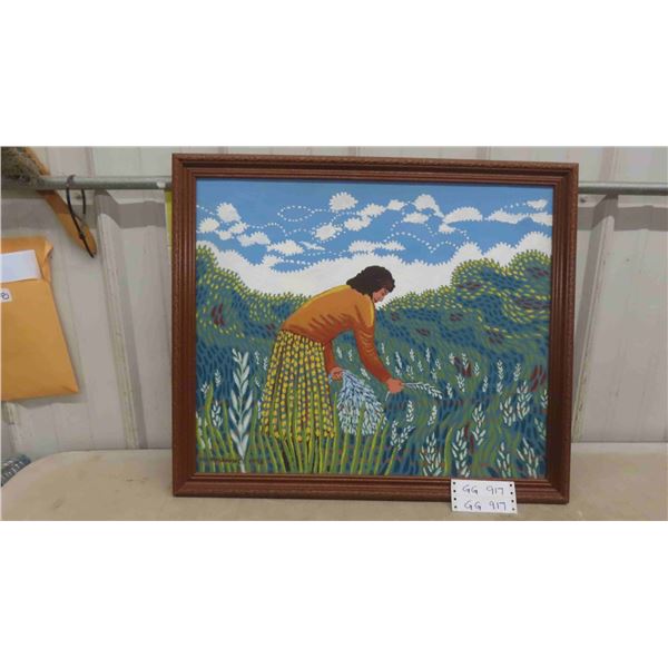 Patricia Ningewance Original Painting 20'' x 24'' 