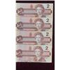 Image 11 : 10 Canadian Bills : (9) $2 Bills (1) $1 Bill 