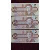Image 2 : 9 Canadian Bills: (8) $2 Bills (1) $1 Bill