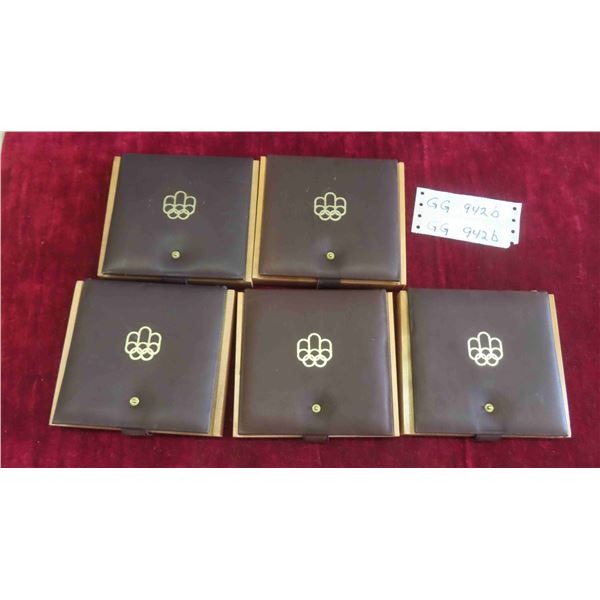(5) 1984 Canadian Coin Sets in Cases 