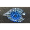Image 7 : 2 Thick Chalet Glass Ashtrays, 1 Blue Chalet Leaf Candy Dish, 3 Glass Birds