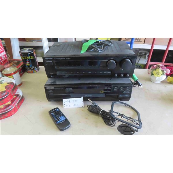 Kenwood AM/FM Stereo Receiver Mulitple CD Player with Remote 