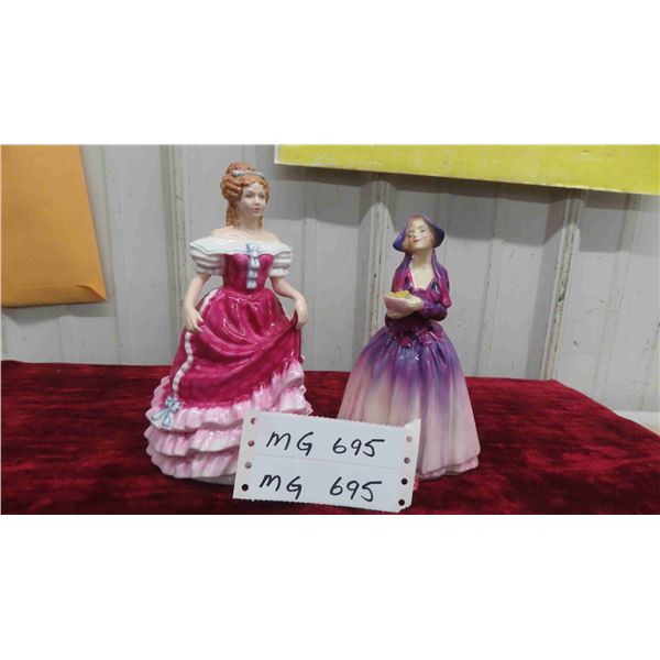 2 Royal Doulton Figures: 1994 Sweet Sixteen 8'' , Dorcas 7 1/4'' 
