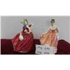 Image 1 : 2 Royal Doulton Figures: 1939 Autumn Breezes 7 3/4'' , 1962 Fair Lady 7 3/4'' 