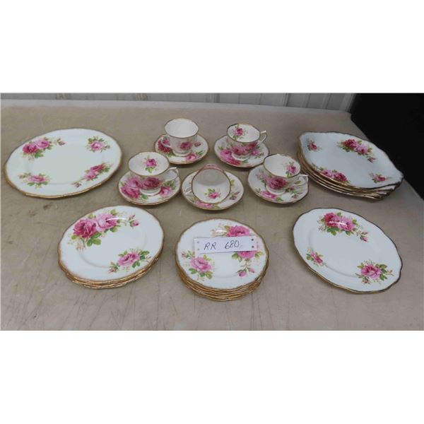 25pcs Royal Albert American Beauty 