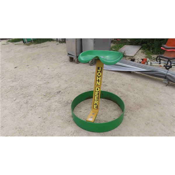 John Deere Metal Seat 27'' High 