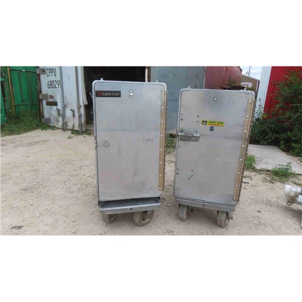 2 Commercial Airliner Food Tray Warmers 15'' x 23 1/2'' x 34''
