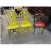 Image 1 : 3 Vintage Wood Chairs 