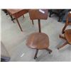 Image 7 : 2 Oak Swivel Office Chairs 