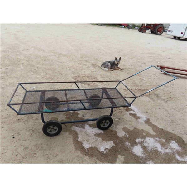 4 Wheel Cart 60'' x 22'' Plus Handle 