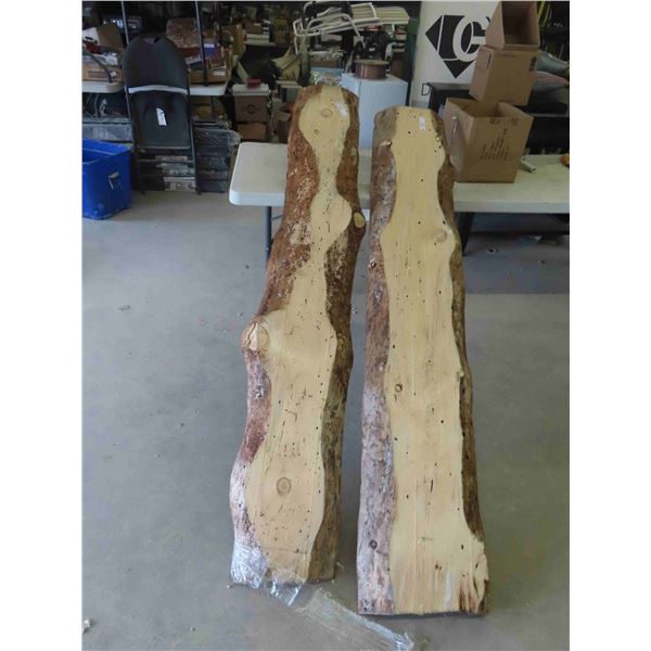 2 Hardwood Boards for Repurposing Approx. 14'' x 80'' 