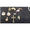 Image 5 : Vintage Jewelry: Brooches, Rings, Gold/Gold Covered Charms & More 
