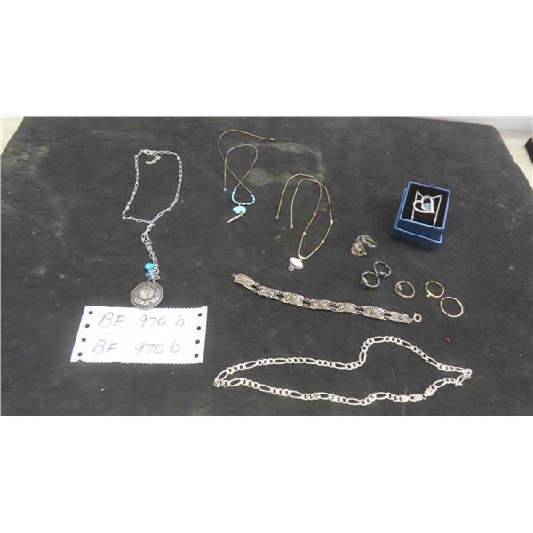 Fashion Jewelry: Necklaces, Rings, Includes Some Sterling 925 Silver 
