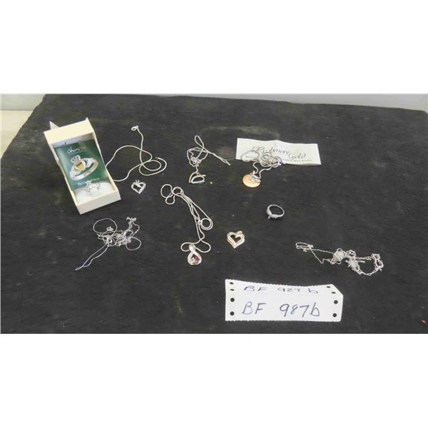 Fashion Jewelry Includes Necklaces, Rings, Some 925 Sterling Silver 
