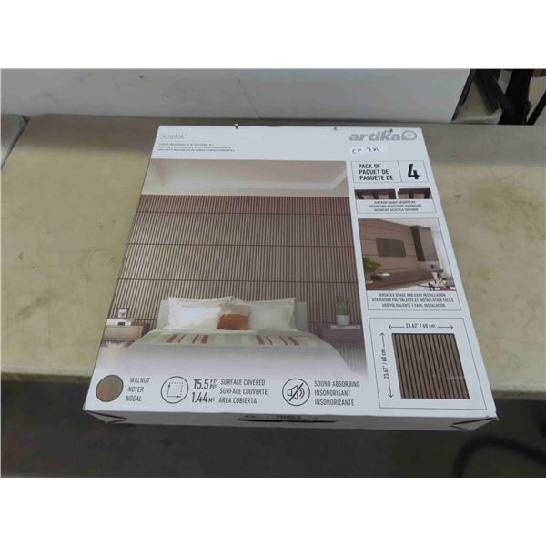 New Artika Sound Absorbing Slatted Panel Kit 15.5 ft 2 