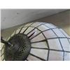 Image 4 : 2 Stained Glass Light Fixtures - Base Diameter 16 1/2'' 