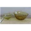 Image 2 : Amber Coloured Glass, Depression Glass (Damage 