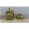 Image 3 : Amber Coloured Glass, Depression Glass (Damage 