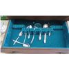 Image 4 : Flatware, Fancy Serving Cutlery with Wood Case 