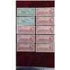 Image 2 : (10) 1954 Canadian Bills : (8) $2 Bills , (2) $1 Bills 