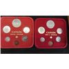 Image 2 : (7) Canadian Coin Sets with 5 Cases : 1981, 1983, 1984, 1985 