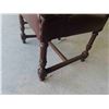 Image 4 : 2 Gorgeous Peg and Ball Lion Head Leather 1/4 Cut Oak Arm Chairs 