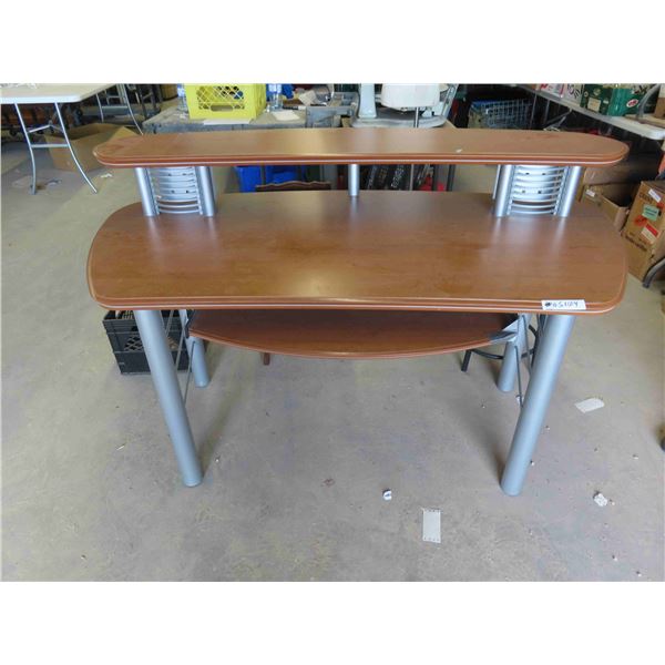 Metal and Wood Computer Desk 37'' x 60'' x 32'' 