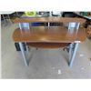 Image 1 : Metal and Wood Computer Desk 37'' x 60'' x 32'' 