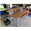 Image 2 : Metal and Wood Computer Desk 37'' x 60'' x 32'' 