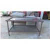 Image 4 : Patio Set : Coffee Table with Glass Top , Love Seat with Cushions 