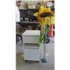 Image 1 : Movable Cabinet with File Drawer 15'' x 15 1/2'' x 28 1/2'' , Sunflower 48'' Tall 