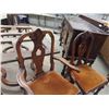 Image 10 : Walnut Dining Room Table 30'' x 51'' x 64'' , (4) Leaves Each 13 1/2''