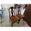 Image 2 : Walnut Dining Room Table 30'' x 51'' x 64'' , (4) Leaves Each 13 1/2''