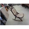 Image 1 : Folding Rocking Chair with Tapestry Padded Seat
