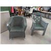 Image 1 : 2 Vintage Wicker Chairs (1) Rocker