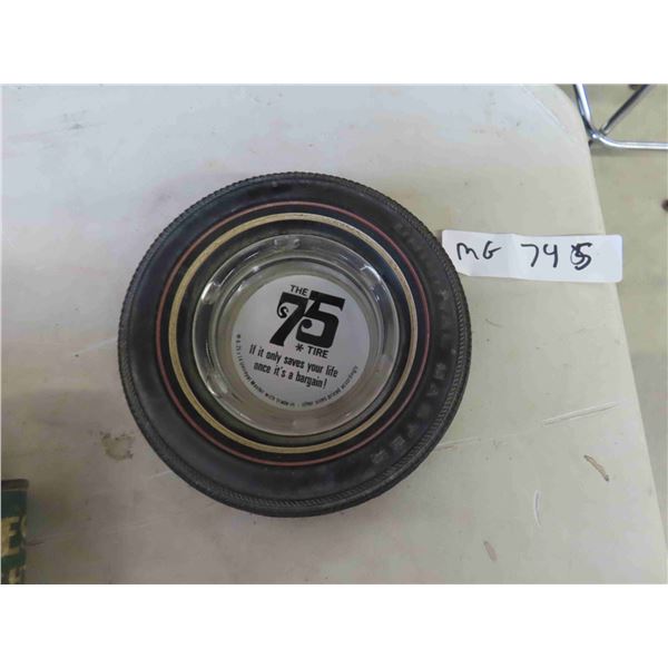Vintage Uniroyal Tire Ashtray 