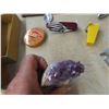 Image 8 : Lighters , Binoculars , Old Brass Door Knobs , Carving Knife , Rock , Plus 