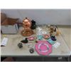 Image 1 : Wedgewood , 2 Pieces of Soap Stone , Copper Pot , China , Plus 