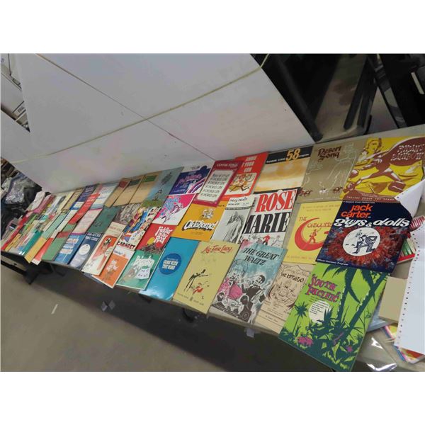 1950s-80s Theatre Pamphlets , Some Travel Pamphlets , Sheet Music 