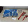 Image 1 : Standard Wrenches , 2 Pipe Wrenches 