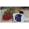 Image 9 : Christmas Decorations , Beads , Lights , Window Decals , Some Vintage 