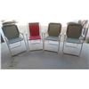 Image 1 : 4 Fold Up Lawn Chairs 