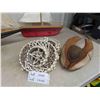 Image 7 : Mantle Sail Boat , Sail Boat Carving , Coconut Carved Bird Feeder/Planter , 