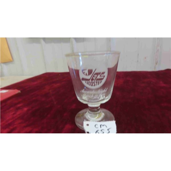 1979 Winnipeg Jets Awards Night Glass