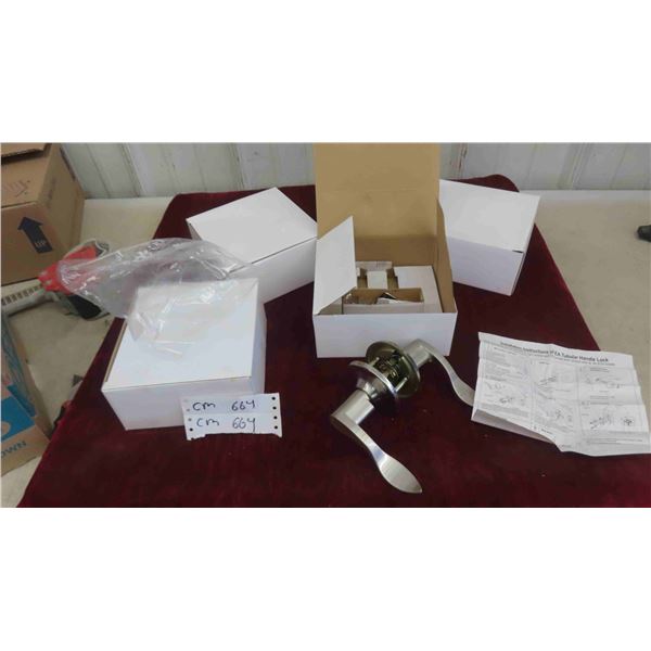 4 Stainless Steel Left Handed Door Handles