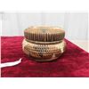 Image 3 : Vintage Indigenous Basket with Lid 4 1/2'' Tall x 6 1/2'' Diameter -Excellent 