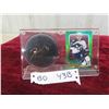 Image 1 : Winnipeg Jets Kyle Connor Autographed Puck and Card in Display Case 