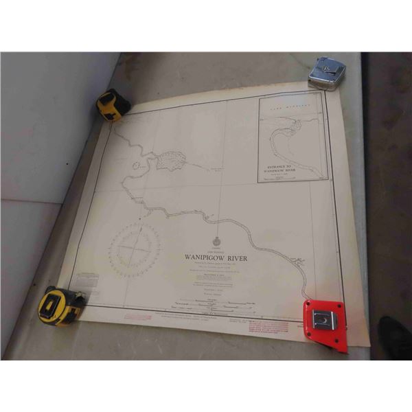 3 Old Maps : CPR Survey Map Esterhazy SK (Map is Over 10ft Long!), 2 Maps of 